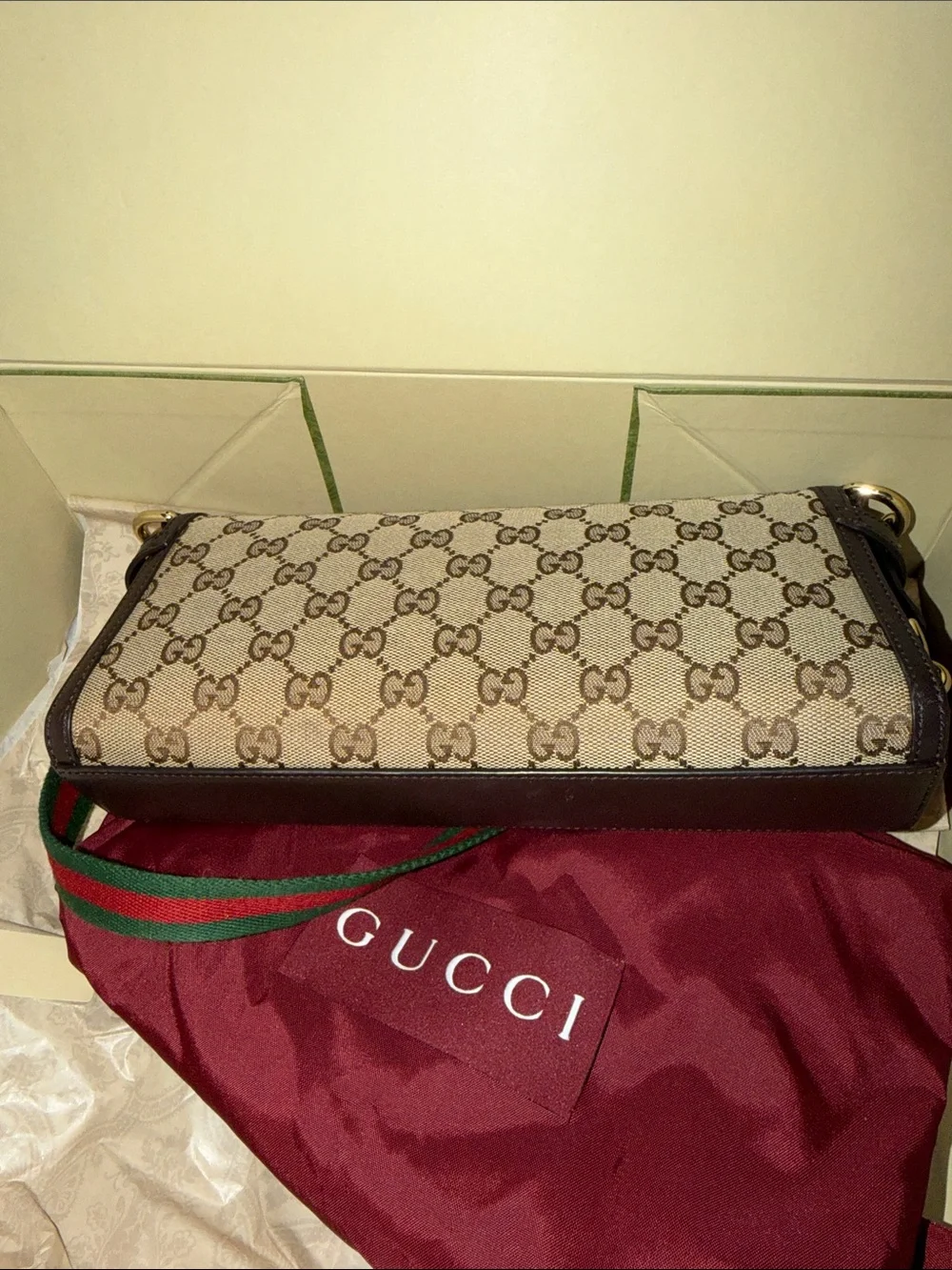 Gucci Luce shoulder bag & Gucci Luce Wallet GG CANVAS - AUTHENTIC GUCCI - Picture 12 of 14